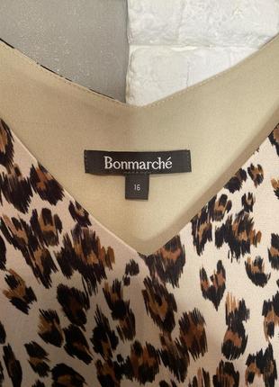 Длинное платье макси с напуском на талии в леопардовый принт bonmarche,xxl 52-54р4 фото