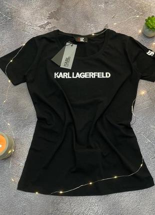 Є наложка❤️exclusive 1:1 ,жіноча літня футболка від "karl lagerfeld"❤️lux якість