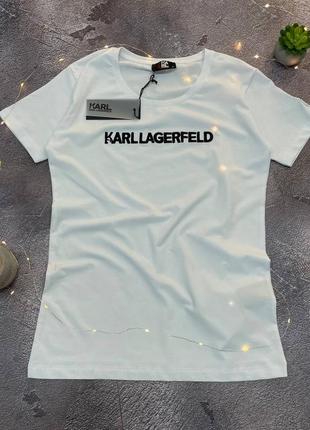 Є наложка❤️exclusive 1:1 ,жіноча літня футболка від "karl lagerfeld"❤️lux якість