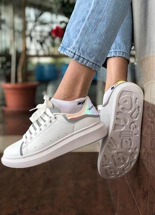 Жіночі шкіряні кросівки \кеди маквин alexander mcqueen2 фото