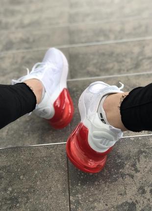 Жіночі кросівки найк nike air max 270 white bordo.5 фото