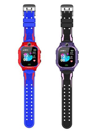 Детские часы-телефон baby smart watch q19 с gps-трекером, sim-картой, кнопкой sos, камерой, влагозащитой5 фото