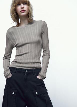 Лонгслив топ zara