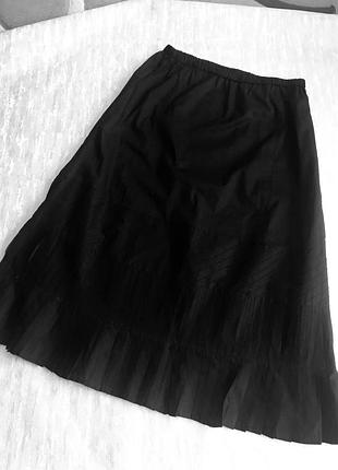 Юбка миди  котон h&m   oversize