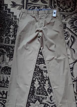Брендовые фирменные легкие летние демисезонные брюки чинос gap,оригинал, новые с бирками, размер 32/32.1 фото