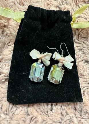 Сережки swarovski нові