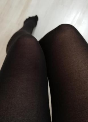 Коричневые плотные колготки