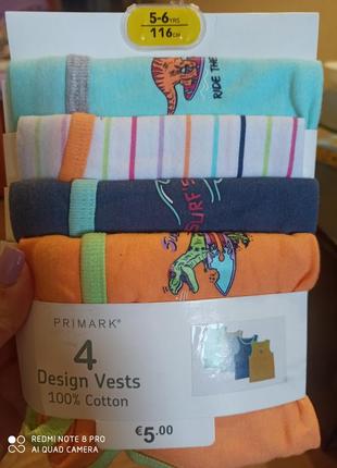 Майка на мальчика примарк, детские майки на мальчика primark