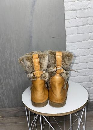 Зимние ботинки ботиночки сапожки кожа и замш, искусственный мех внутри и снаружи 37р потолка 23,5см4 фото