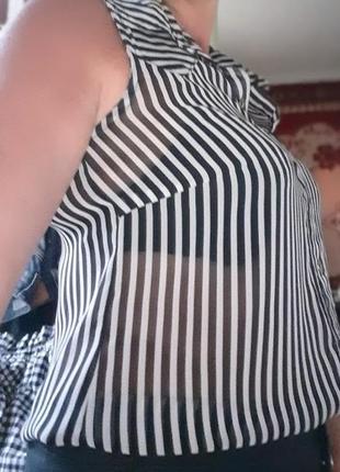 Сорочка-блуза в актуальну смужку!1 фото