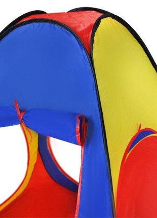 Детская палатка двойная , домик игровой с туннелем 3в1 iso trade польша