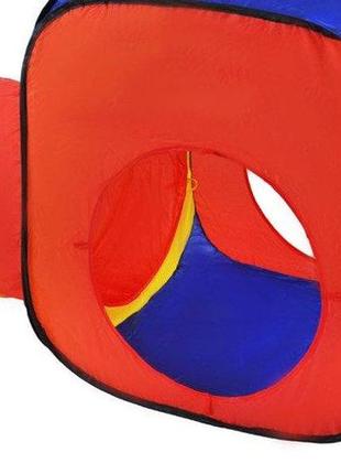 Детская палатка двойная , домик игровой с туннелем 3в1 iso trade польша