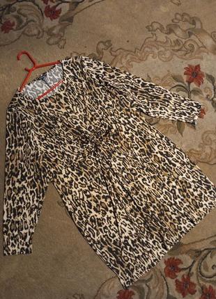 Трикотажное-стрейч-масло,леопардовое платье по фигуре,большого размера,msmode6 фото