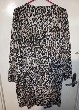 Трикотажное-стрейч-масло,леопардовое платье по фигуре,большого размера,msmode2 фото