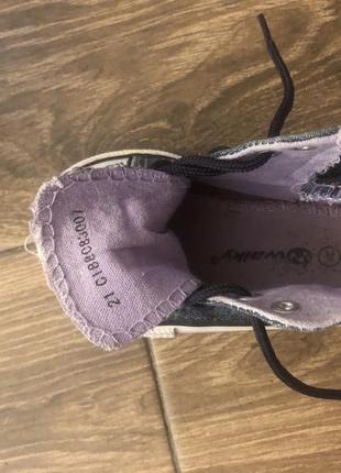 Кеды для девочки 21 размер 2