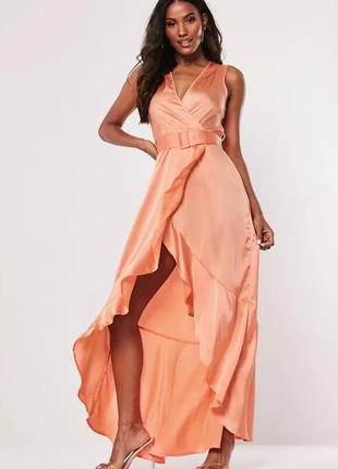 Платье макси от missguided (оранжевий)2 фото