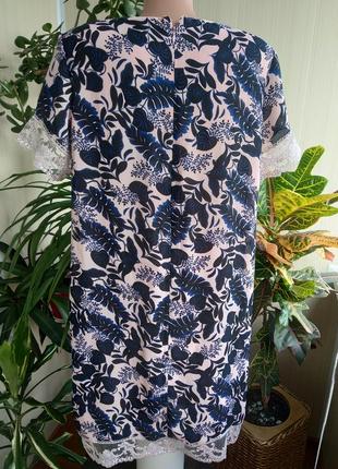Нежное шифоновое платье с французским кружевом4 фото