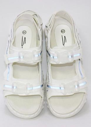 Босоножки 111658 спортивные, сандалии со светоотражающими элементами4 фото