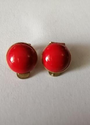 Клипсы бижутерия ссср.