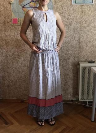 Длинные летние хлопковые платья