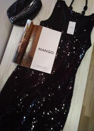 Супер платье mango  чёрное поетки по фигуре приталенное,новое.3 фото