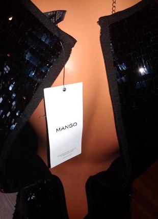 Супер платье mango  чёрное поетки по фигуре приталенное,новое.5 фото