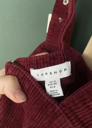 Вельветовый сарафан topshop5 фото