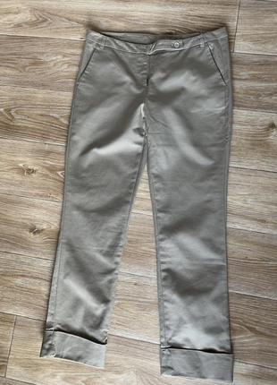 Літні брюки із бавовни укорочені