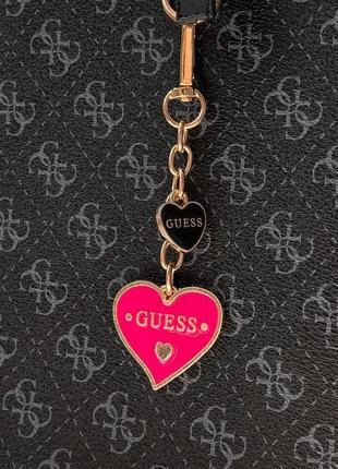 Черная сумка шопер качественная вместительная guess3 фото