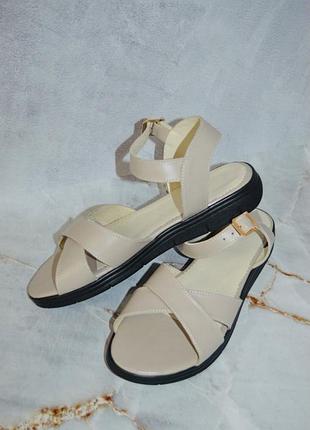 Босоножки натур кожа беж / слоновая кость 36-43р все цвета