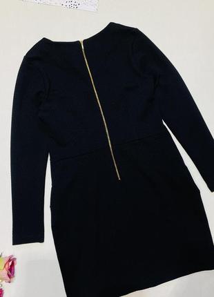 Строгое платье -футляр черного цвета бренд george , размер 14 / наш м-l 🌷4 фото