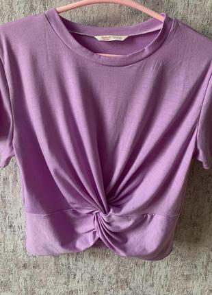 Бузковий топ футболка romwe