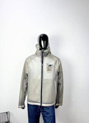 Дощовик,вітровка  nike men's hooded tpu jacket grey