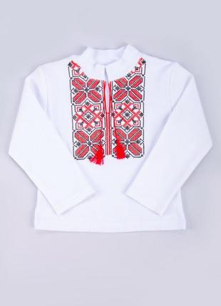 Вишиванка для малюків, сорочка рубашка вишита, вишиванка червоним, вышиванка детская, рубашка вышита
