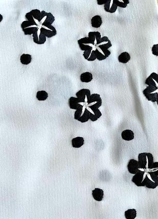 Шифонова блуза-туніка з вишивкою2 фото