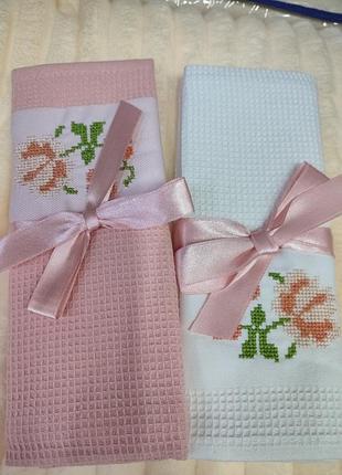 Вафельные полотенца 45*70, производства турция bayalli, наличия цвета