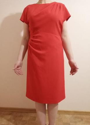 Новое праздничное красное платье 50-52 размера2 фото