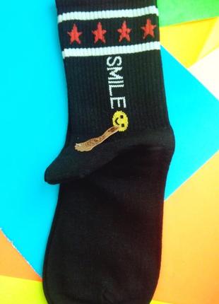 Носки женские высокие stars and smile