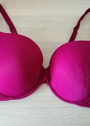 Бюстгальтер бюст logo bra t-shirt push-up full coverage victoria’s secret виктория сикрет выктория сикрет, 36dd/e80, оригинал2 фото