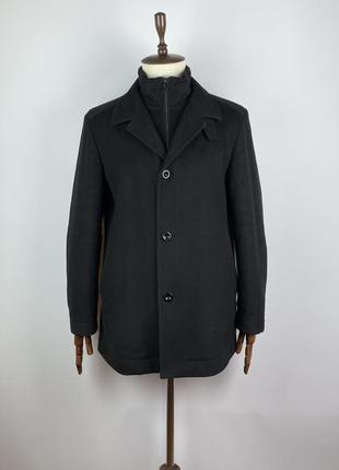 Чоловіче пальто вовна кашемір hugo boss coxtan3 wool cashmere overcoat