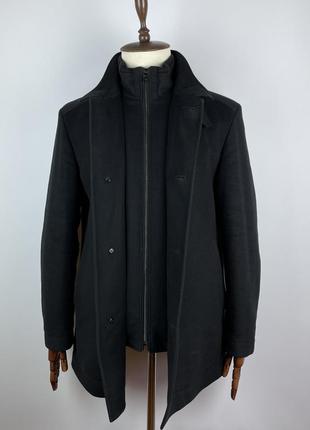 Чоловіче пальто вовна кашемір hugo boss coxtan3 wool cashmere overcoat5 фото