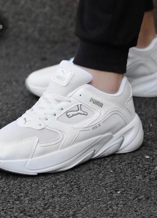 Чоловічі кросівки puma white2 фото