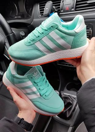 Женские кроссовки adidas iniki мятные🔥