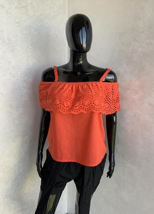 George блуза майка топ из выбитого хлопка