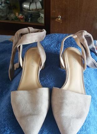 Босоножки натуральная замша