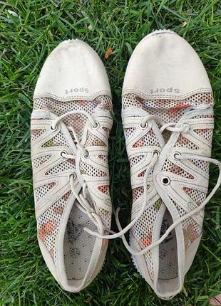 Кеды мокасины в сеточку