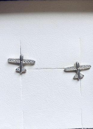Сережки срібні «літаки»