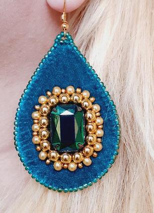 Сережки ручної роботи у стилі  вінтаж