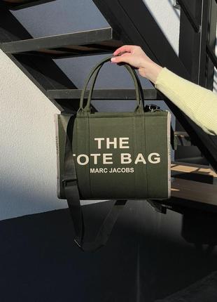 Сумка marc jacobs medium tote bag green