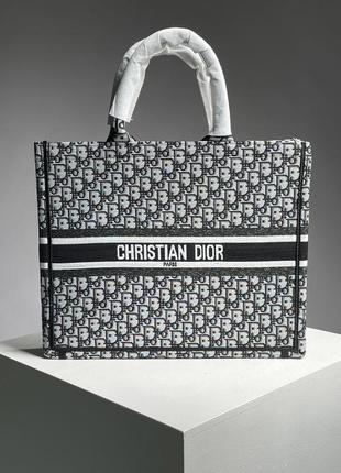 Сумка christian dior large book tote black